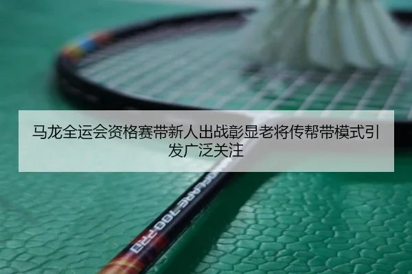 马龙全运会资格赛带新人出战彰显老将传帮带模式引发广泛关注